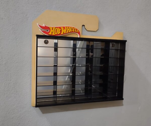 Exhibidor Hot Wheels Mdf+acrílico Espejo 30 Autos 7x5 - Imagen 2