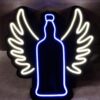 Letrero acrilico con NEON 50cm Botella con Alas - Imagen 6