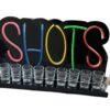 Porta Shots De Acrílico "SHOTS" Luz Neon Led 40cm - Imagen 2