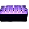 Porta shots Caja Acrilico para 12 Vasitos Con luz Led de un color - Imagen 4